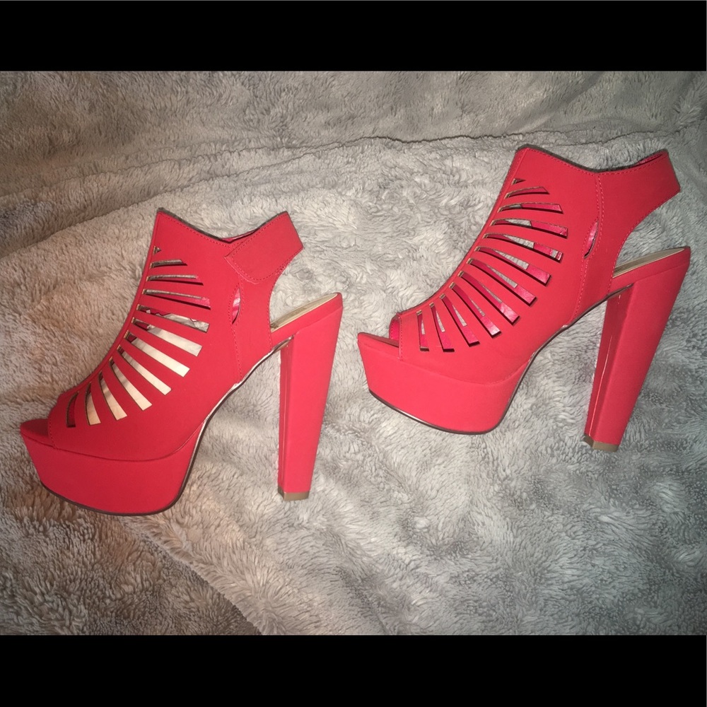 Brand New Caged Stacked Heels